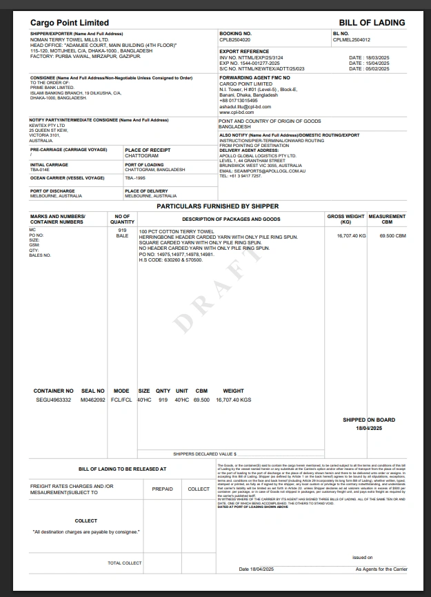 Cargo Point Ltd